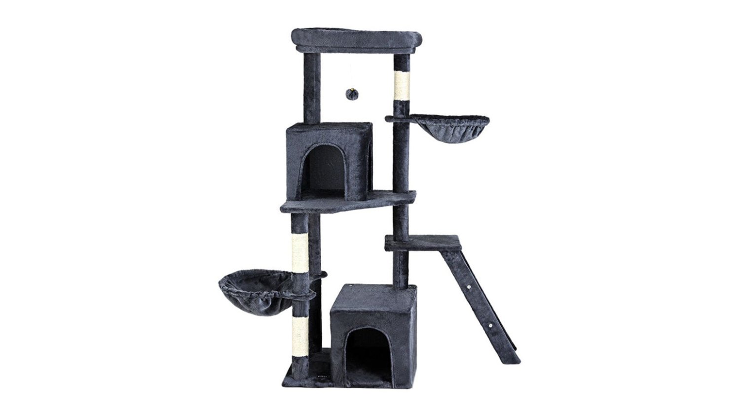 A front view of the scratcher tree tower