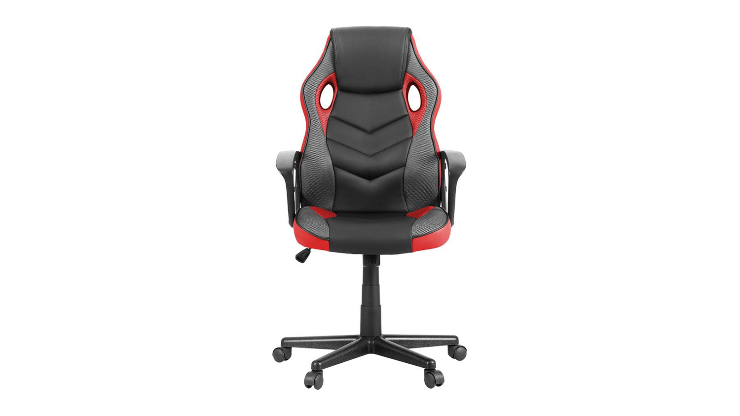 An Artiss adjustable office gaming chair in vibrant black and red
