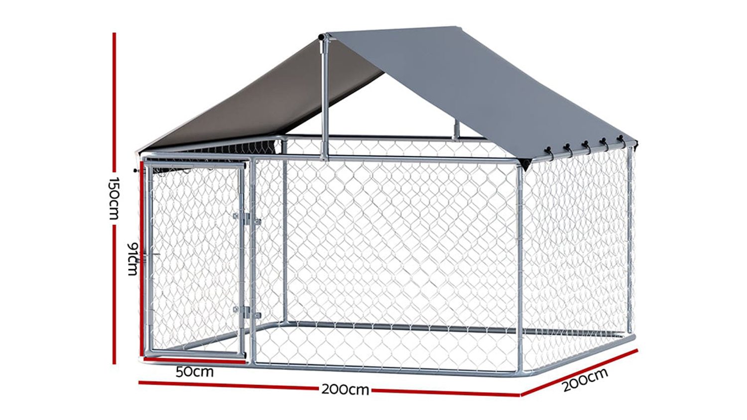 I.Pet Weatherproof Dog House With Roof