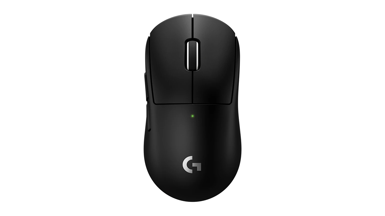 Front view of the Logitech G Pro X Superlight in vibrant black