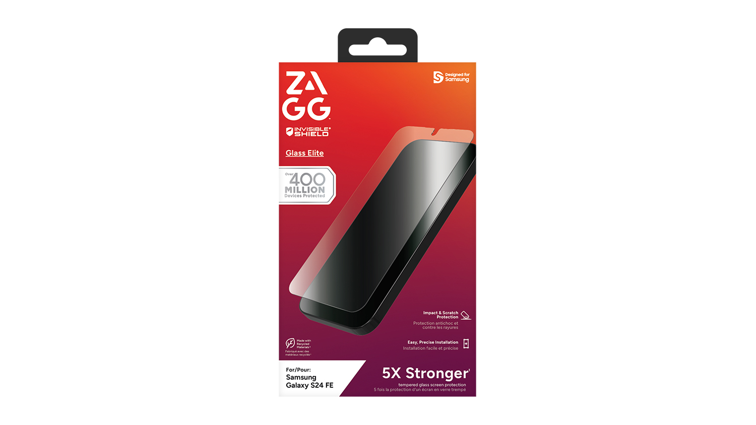 Zagg Glass Elite Screen Protector for Samsung Galaxy S24 FE - Clear (200116577)