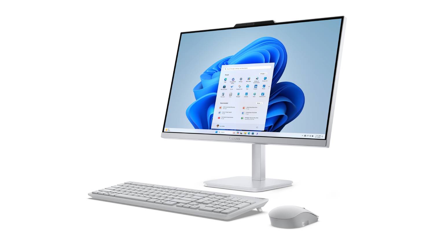 Lenovo A100 24" All-in-One Desktop - Intel Core i3 8GB-RAM 512GB-SSD - Cloud Grey (F0J60030AU)