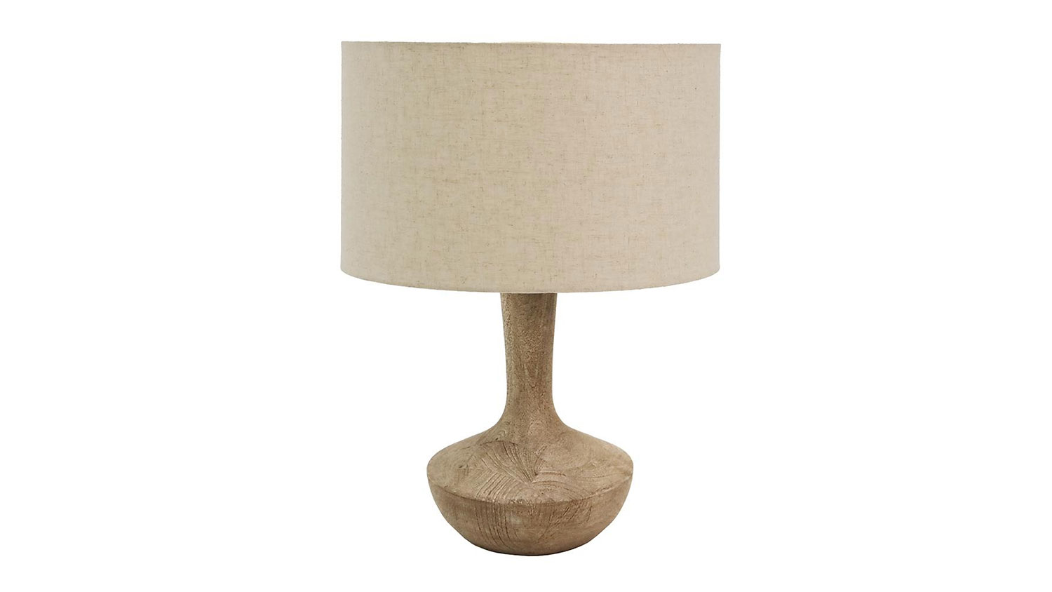 Aran 60cm Natural Wooden Table Lamp, sleek, modern, and contemporary.