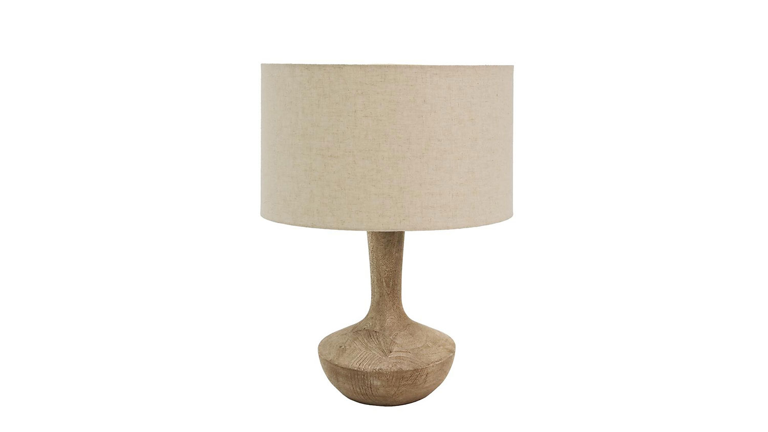 Aran 60cm Natural Wooden Table Lamp, sleek, modern, and contemporary.