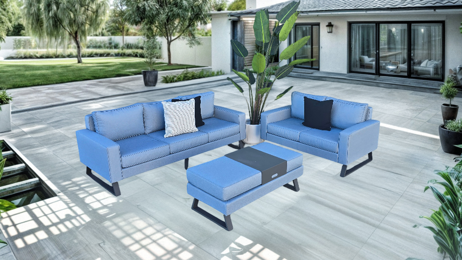 Minnesota 3 Piece Outdoor Lounge Suite