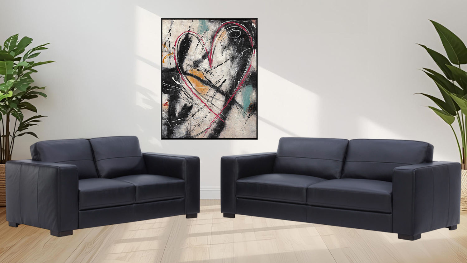 Willow 2 Piece Leather Lounge Suite