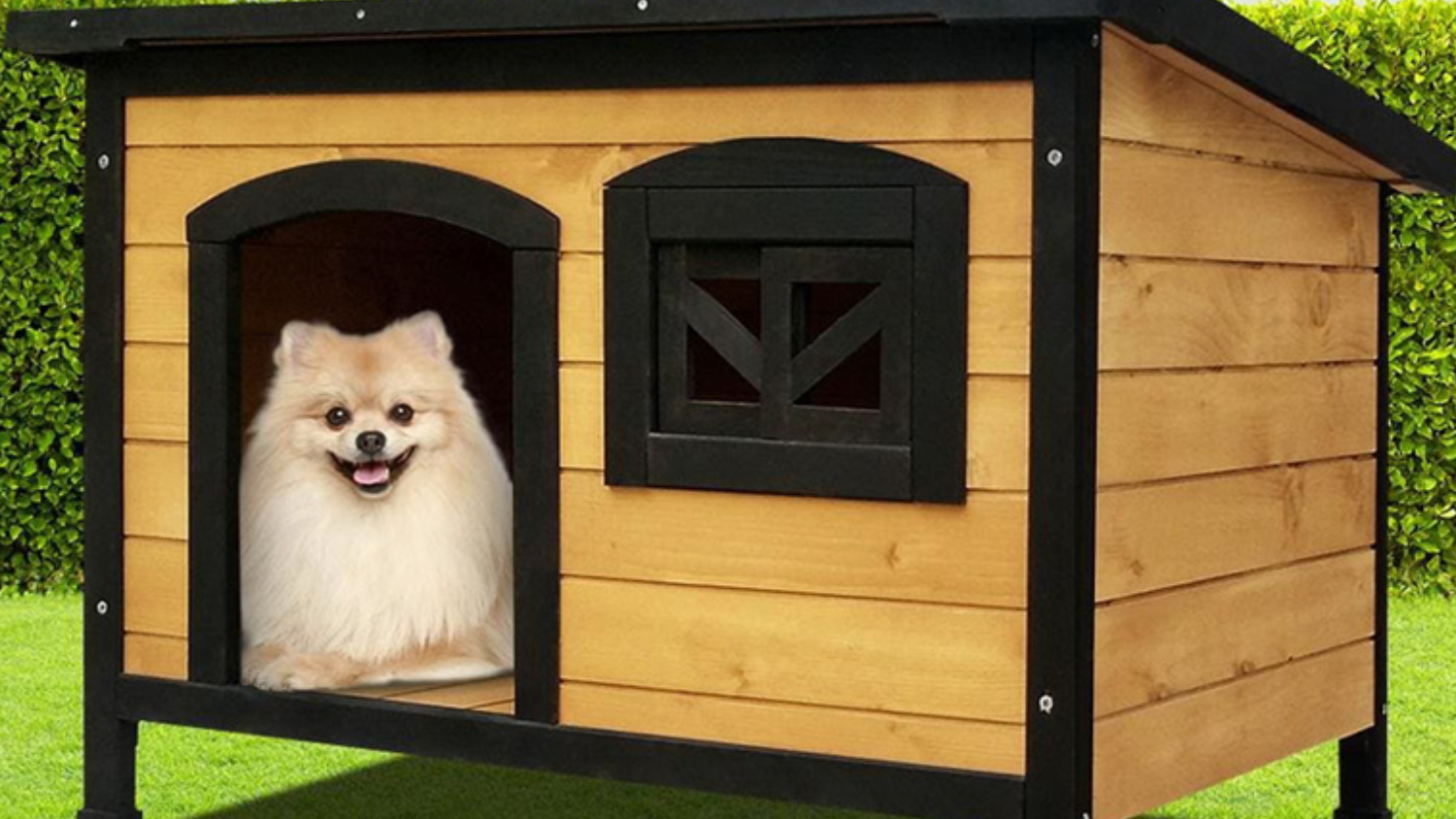 I.Pet Medium Wooden Pet Kennel