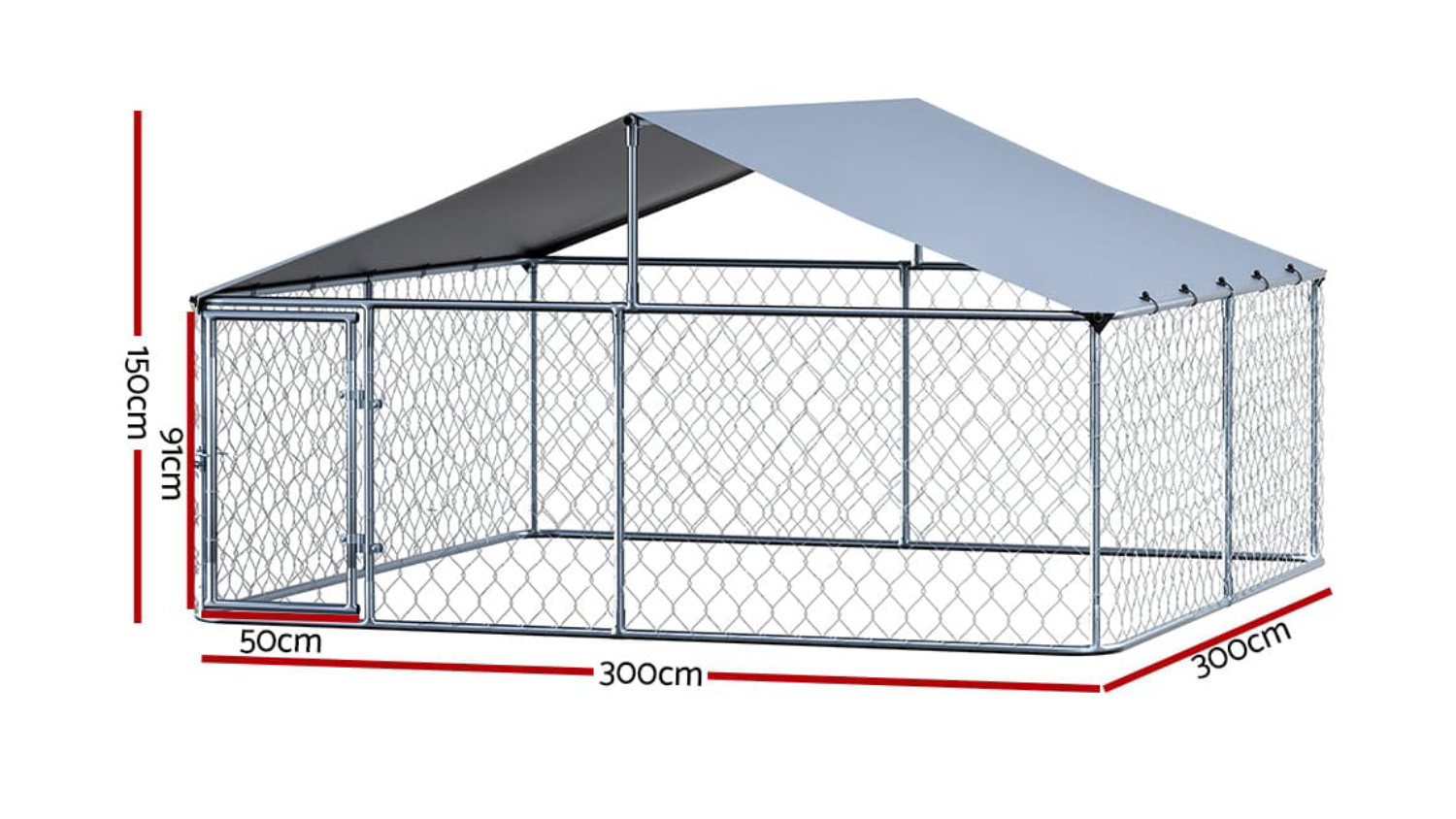 I.Pet Spacious Dog House Enclosure Roof