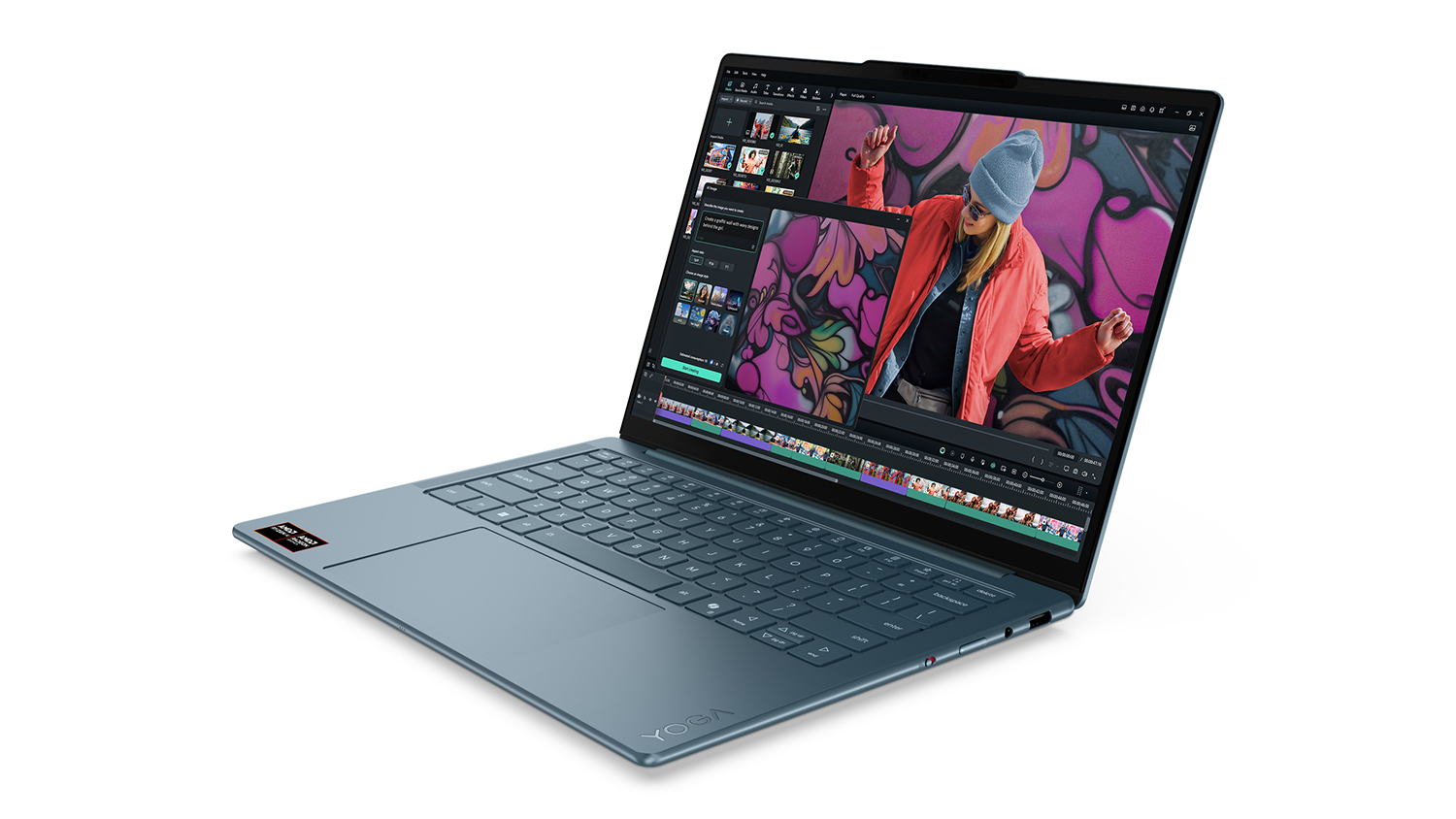Lenovo Yoga Slim 7 (10th Gen) 14" Laptop - AMD Ryzen AI 7 32GB-RAM 1TB-SSD Copilot+ PC - Tidal Teal (83JY005BAU)
