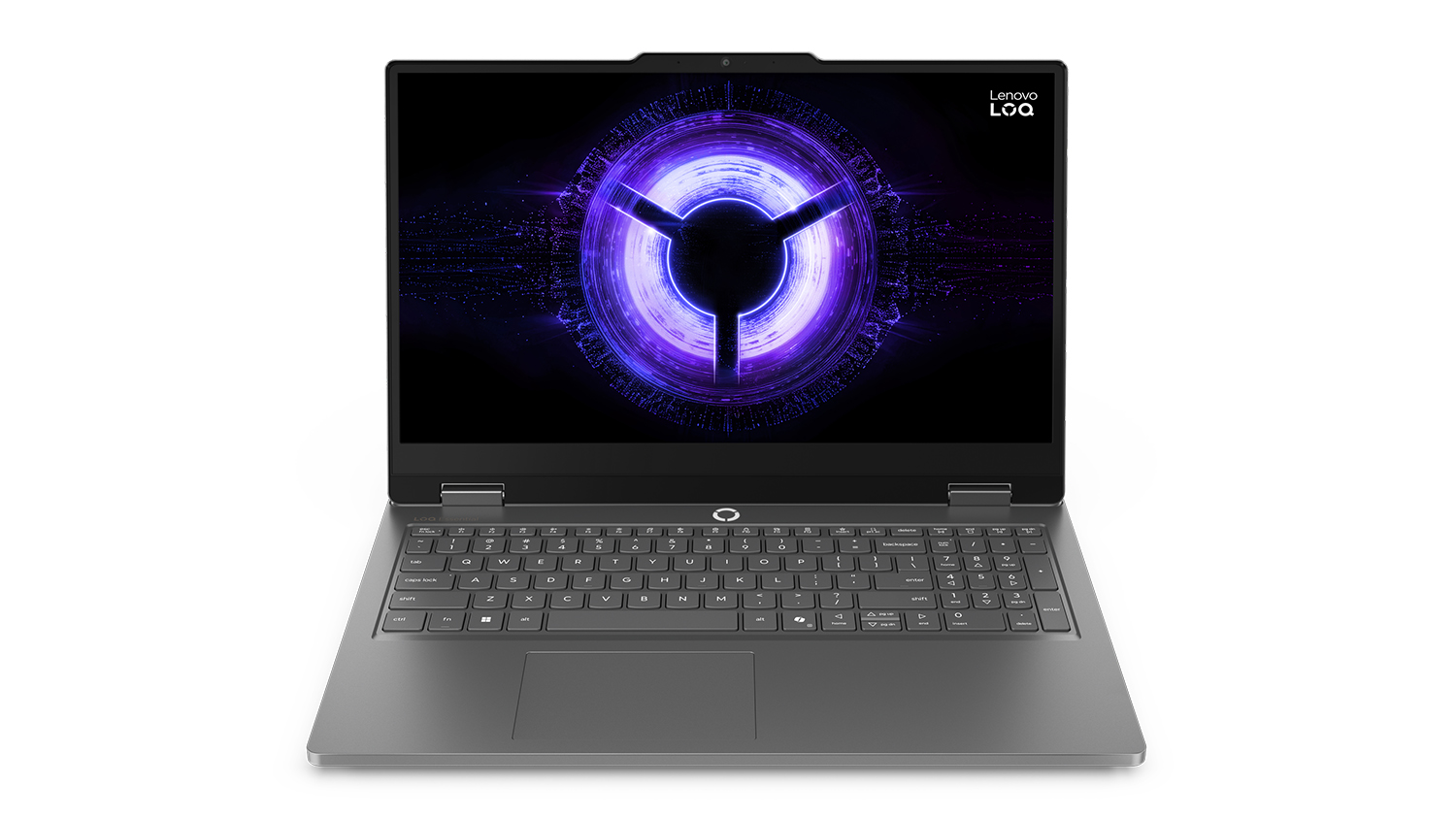 A Lenovo LOQ 15 (10th Gen) 15.6" Gaming Laptop showing a black and blue display