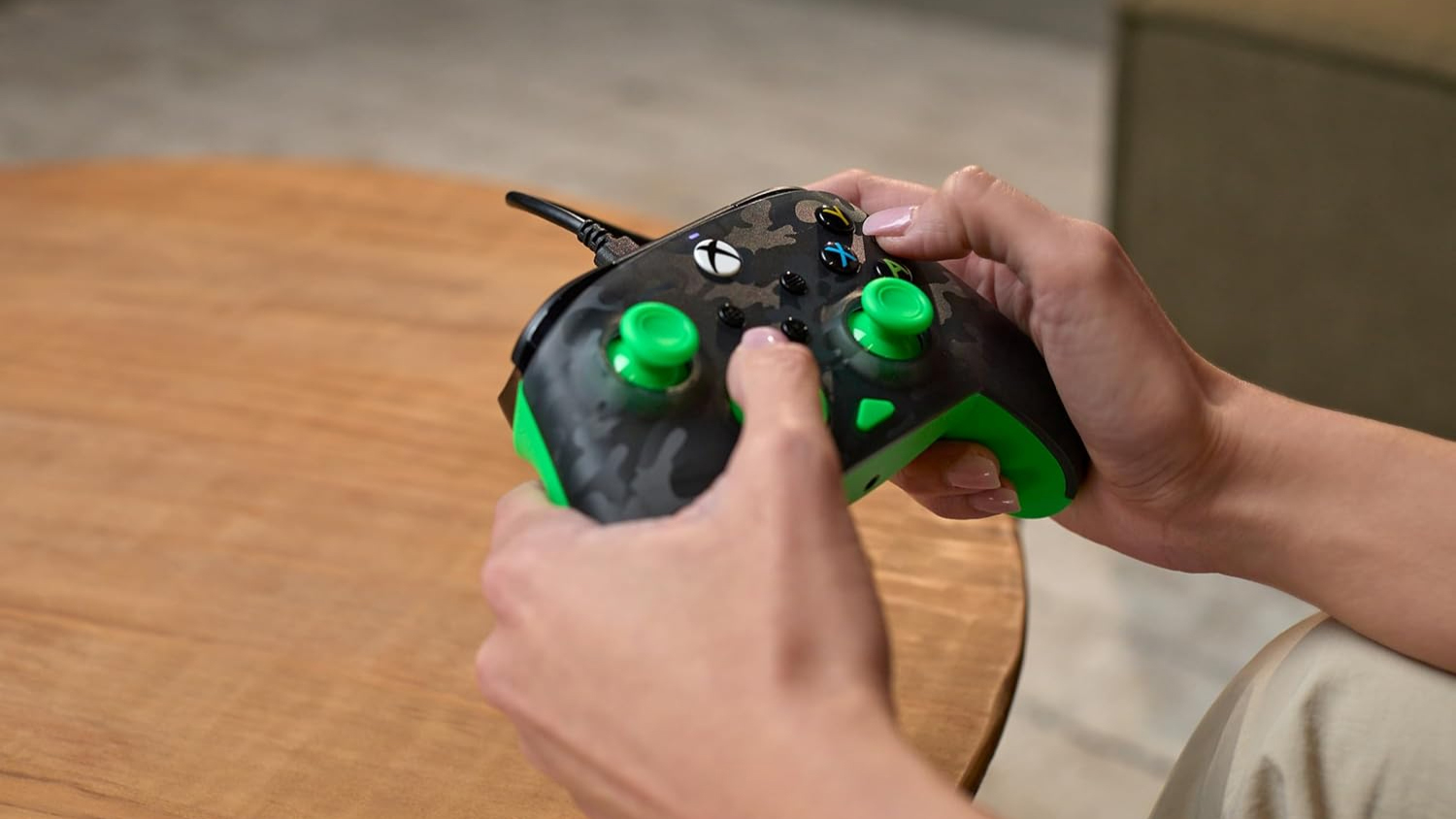 Turtle Beach Rematch Core Wired Controller for Xbox Series X|S/One/Windows - Camo Black/Green (TBC-2001-55)