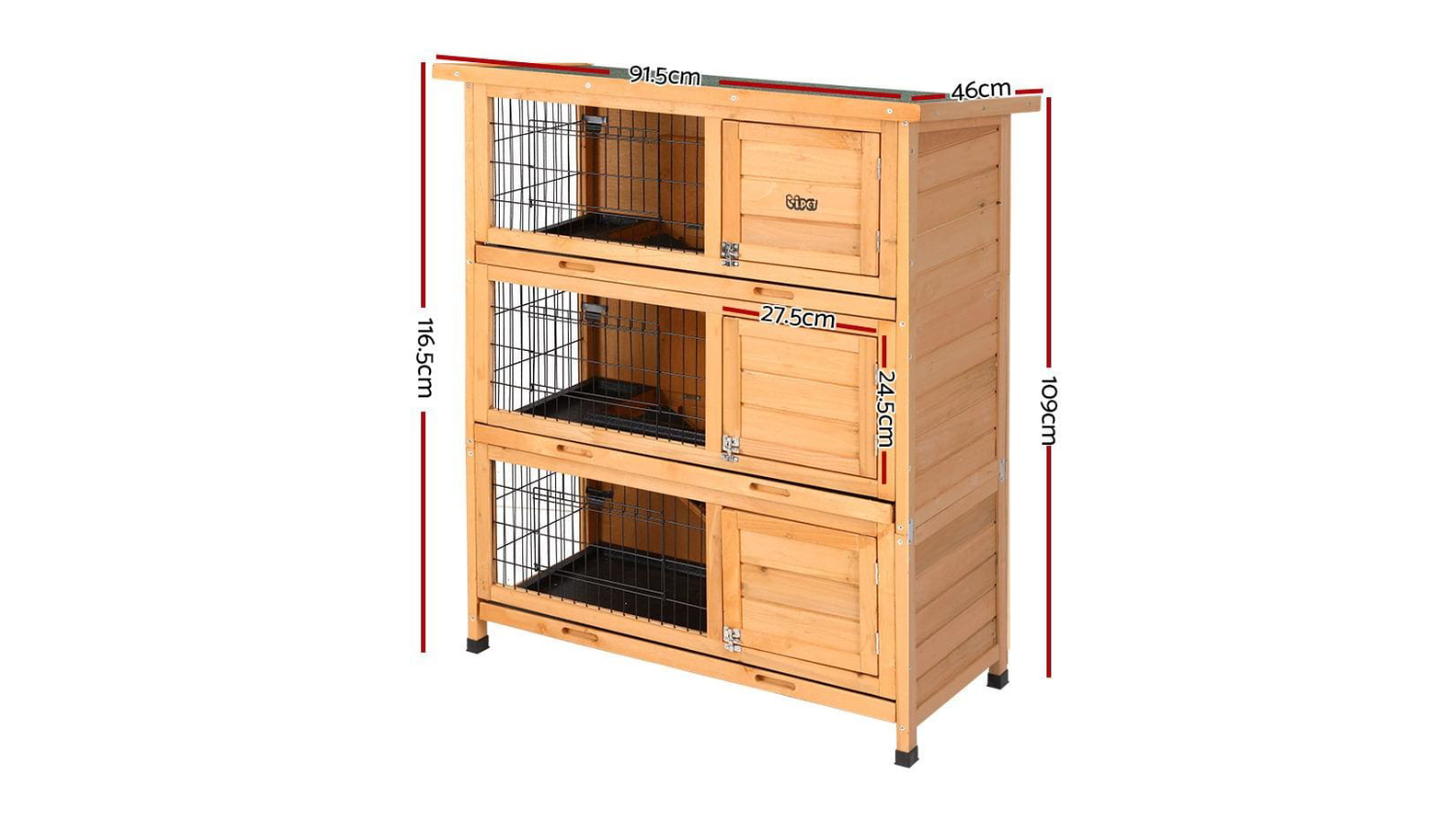 I.Pet Waterproof Anti Termite Pet Hutch - 91.5cm x 46cm x 116.5cm