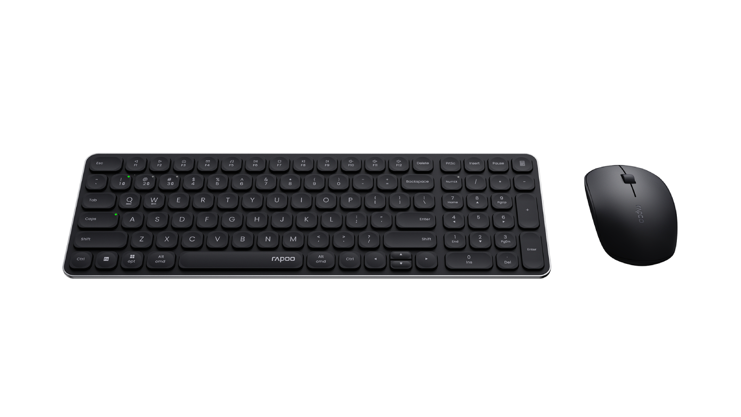 Rapoo 9010M Wireless Keyboard and Mouse Set - Black
