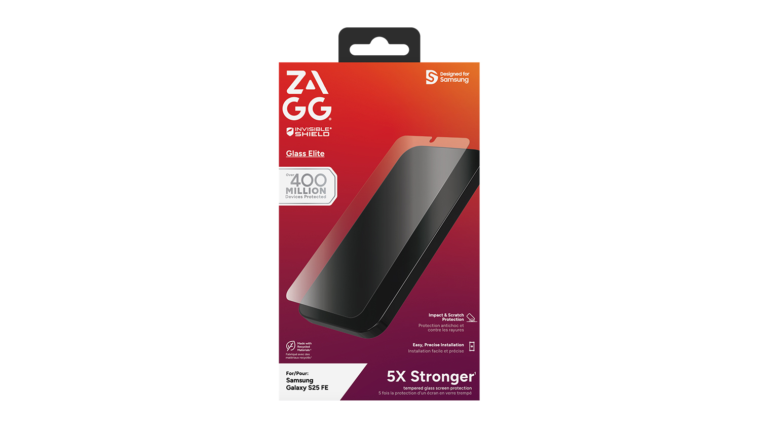 Zagg Glass Elite Screen Protector for Samsung Galaxy S25 FE - Clear (200120466)