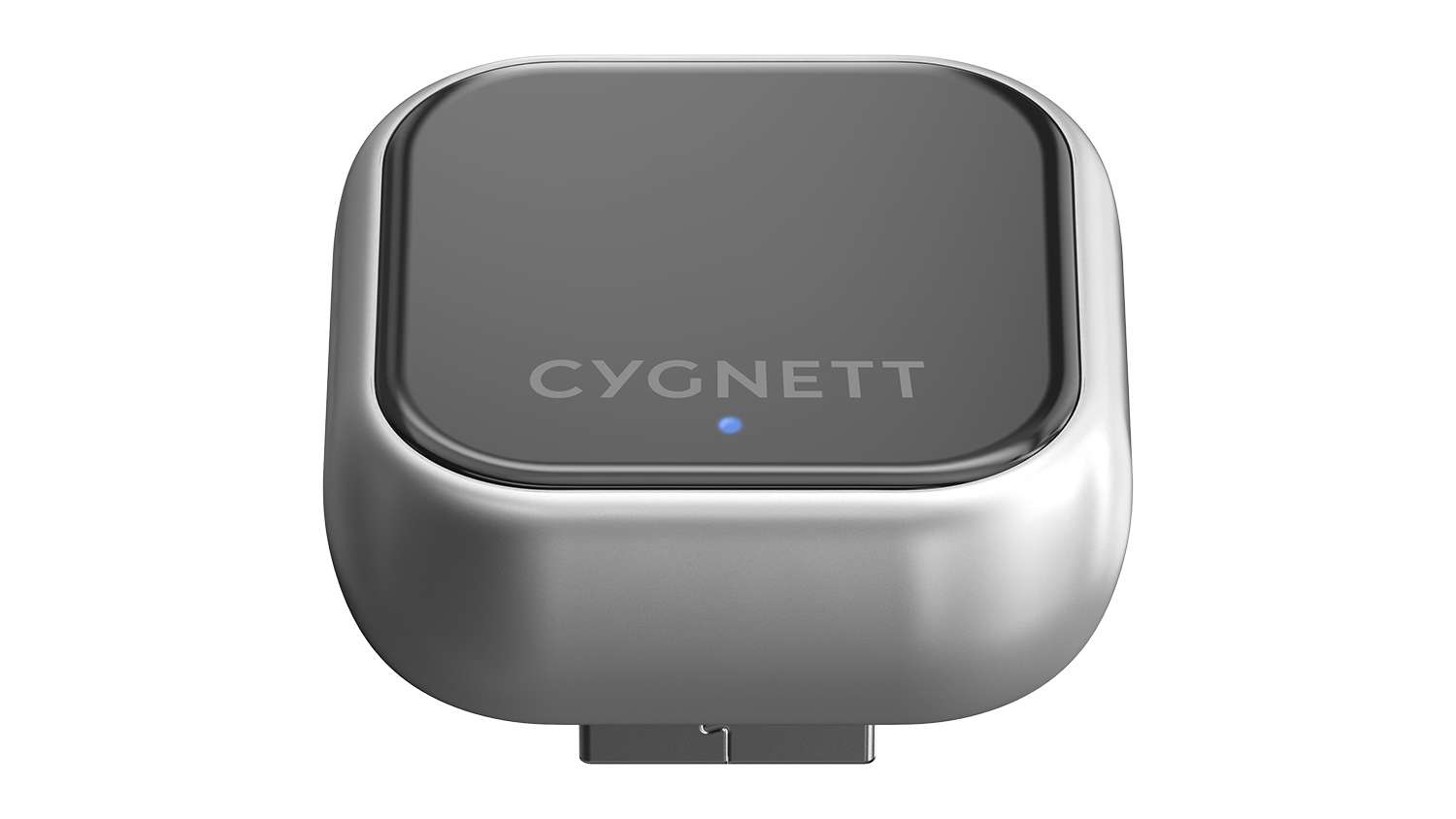 Front view of the Cygnett DriveSync wireless adapter with glossy top