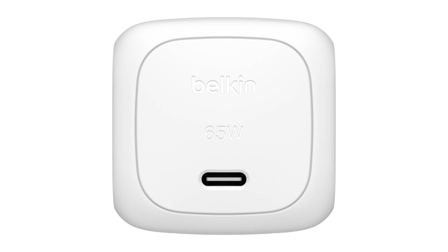 Belkin BoostCharge 65W USB-C Wall Charger with USB-C to USB-C Cable - White (WCA011au1MWH-B6)
