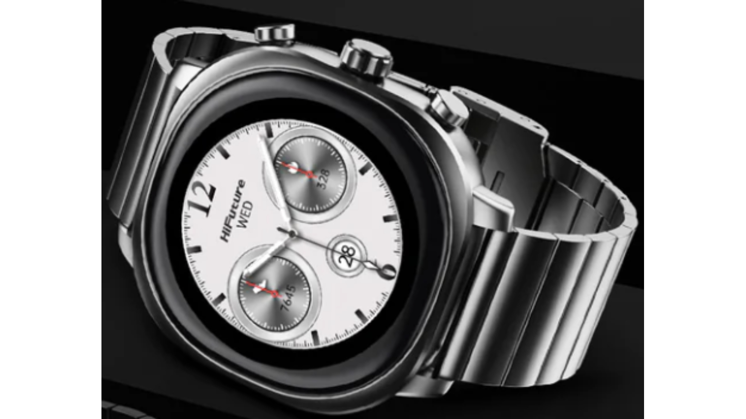 HiFuture AIX Amoled Stainless Steel Smart Wrist Watch