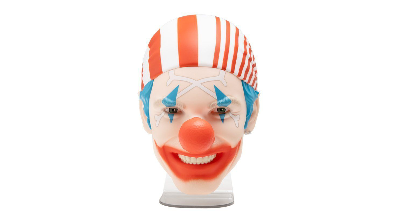 Paladone One Piece Buggy Mask Light showing red and white striped headpiece with blue side details