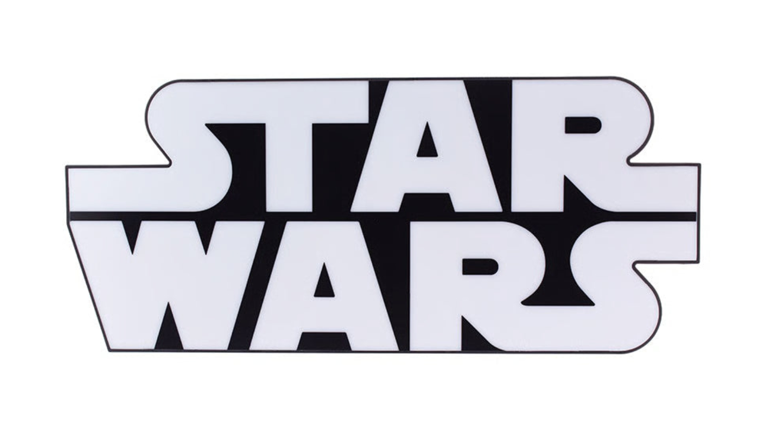 A front view of a Star Wars LED light