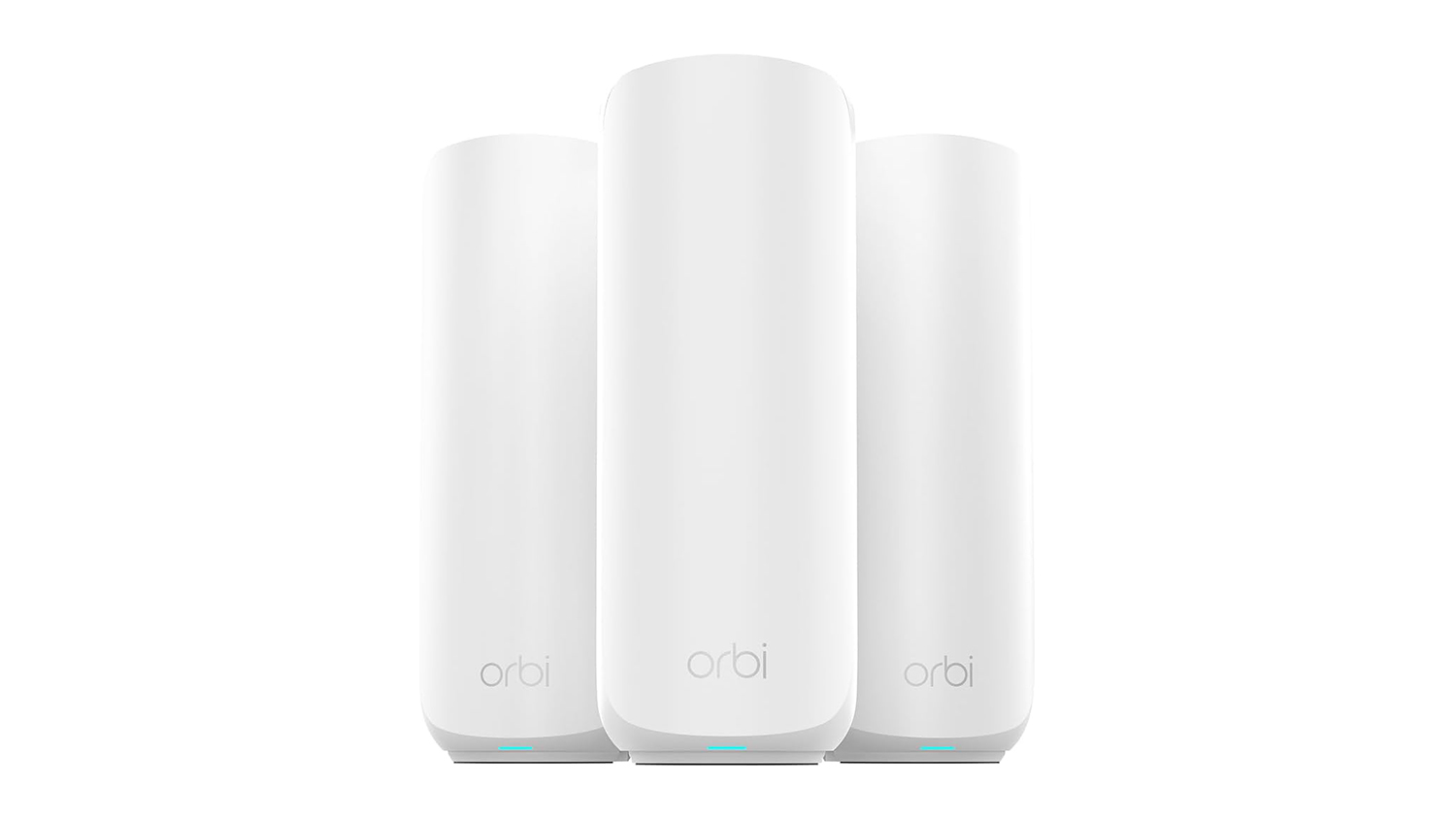 Netgear Orbi RBE372 BE3600 Dual-Band Mesh Wi-Fi 7 System 3 Pack in white