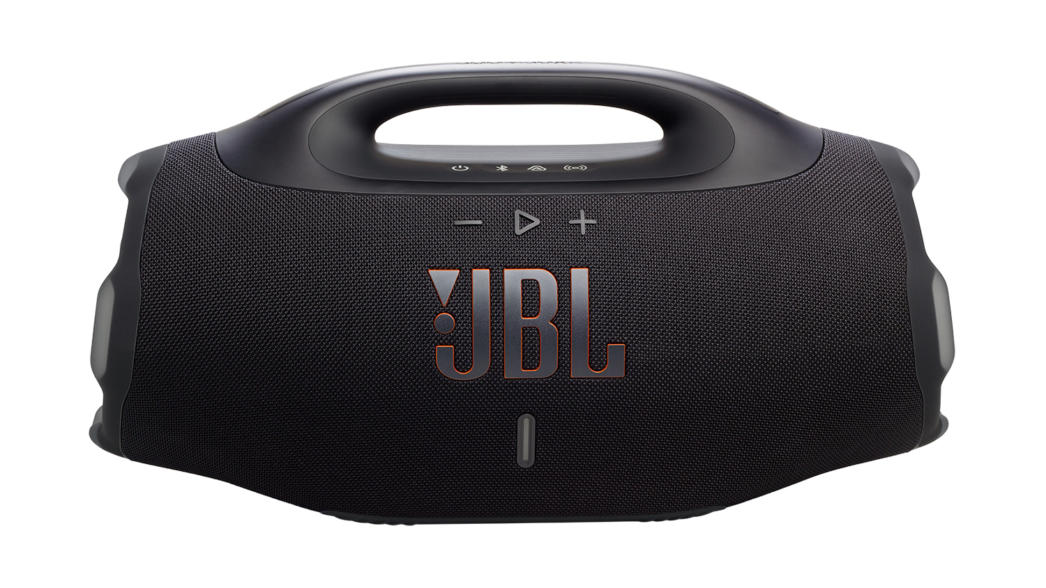 A JBL Boombox 4 Portable Bluetooth Speaker in black finish