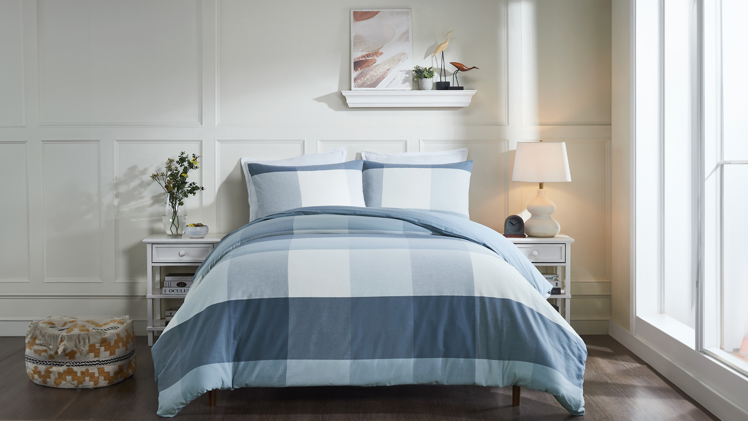 Crossley Denim Duvet Cover Set by L'Avenue - Super King AU