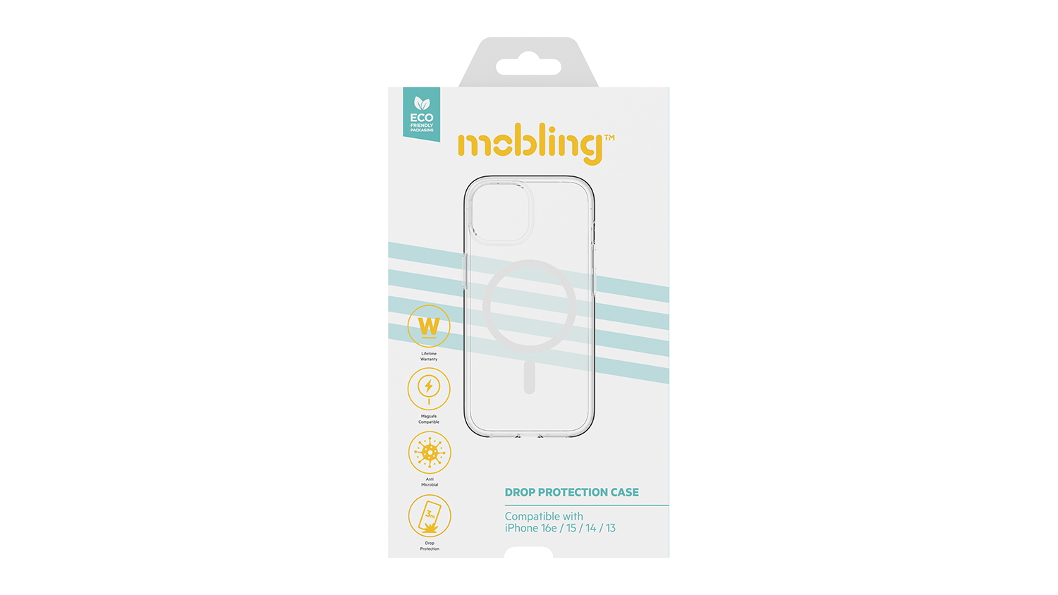Mobling Magsafe Case for iPhone 16e/15/14/13 - Clear (80004410)