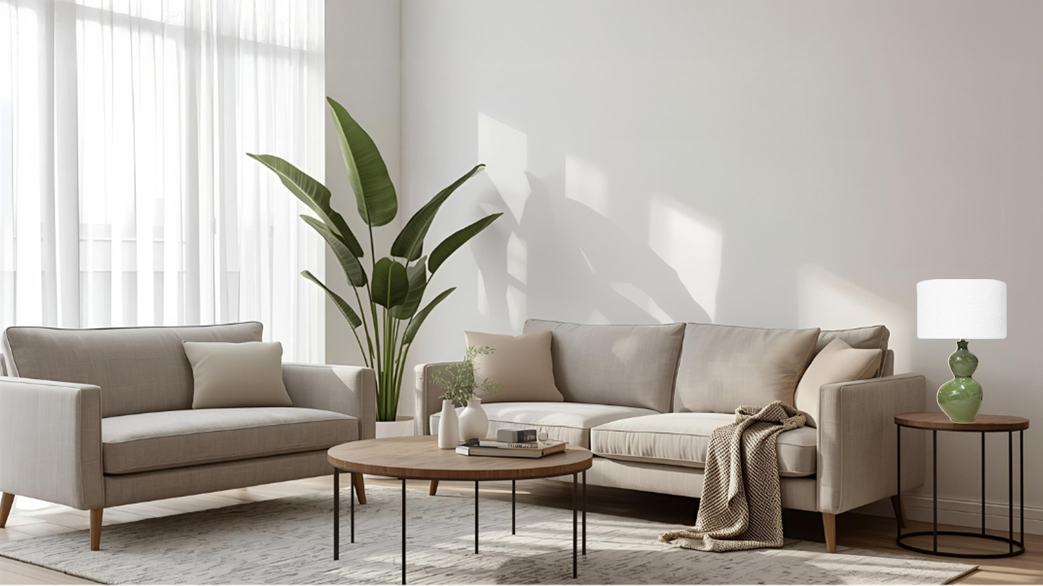 Floreat 62cm Ceramic Table Lamp - Olive