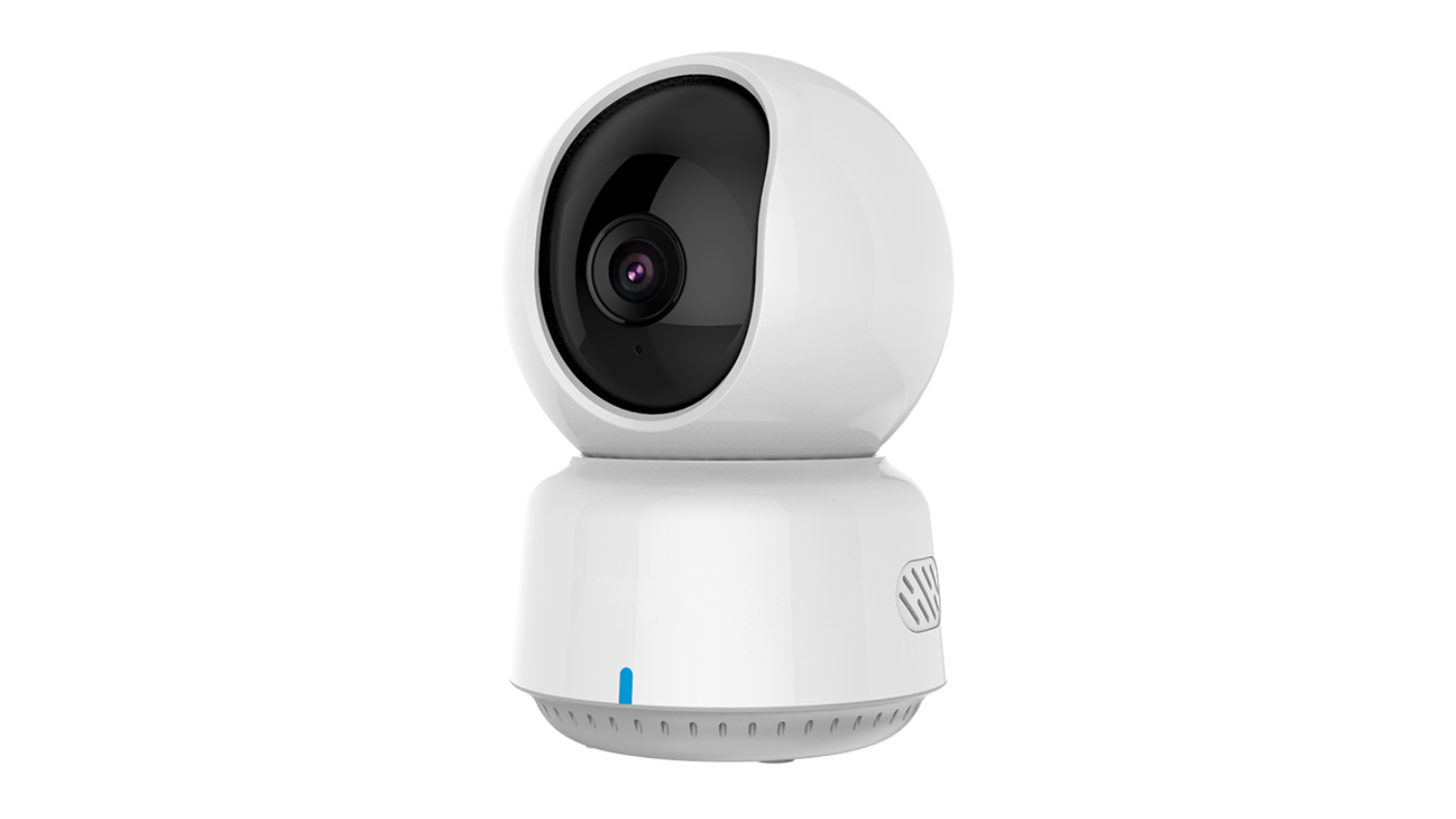 Aqara E1 smart security camera with a spherical lens and a rotating base