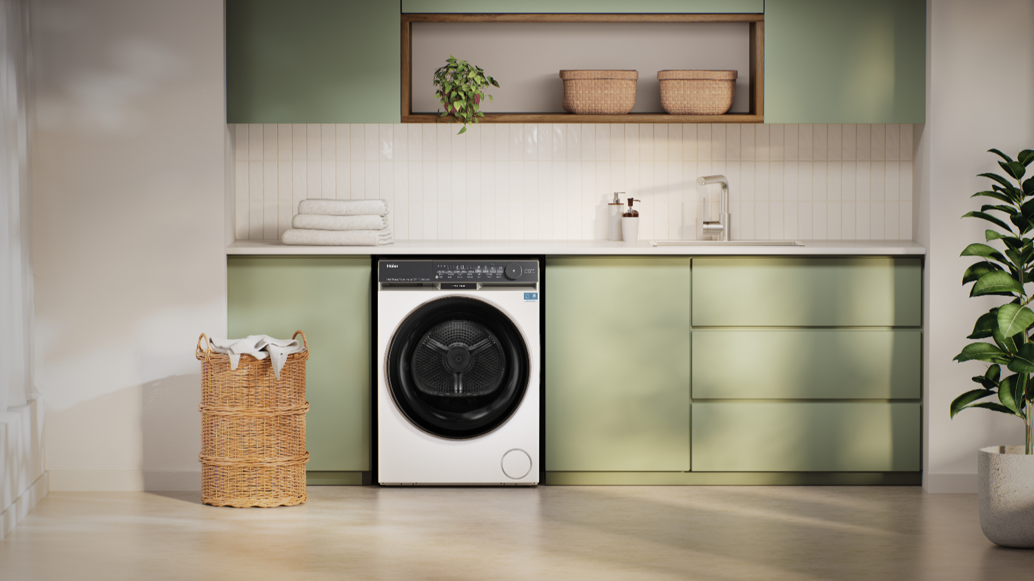 Haier 10kg Heat Pump Smart Dryer - White (500 Series/ HDHP10DW1)