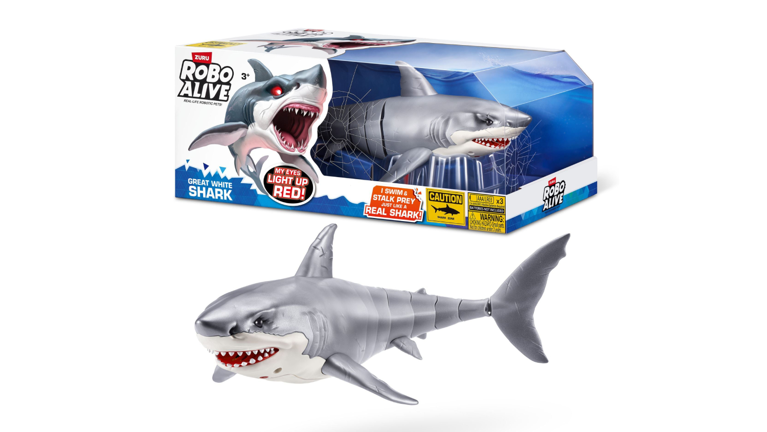 Zuru Robo Alive Shark Attack! Great White Shark Robotic Pet Toy