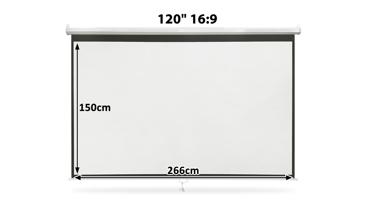 TSB Living Motorised Wide Screen Projector Screen 16:9 120"