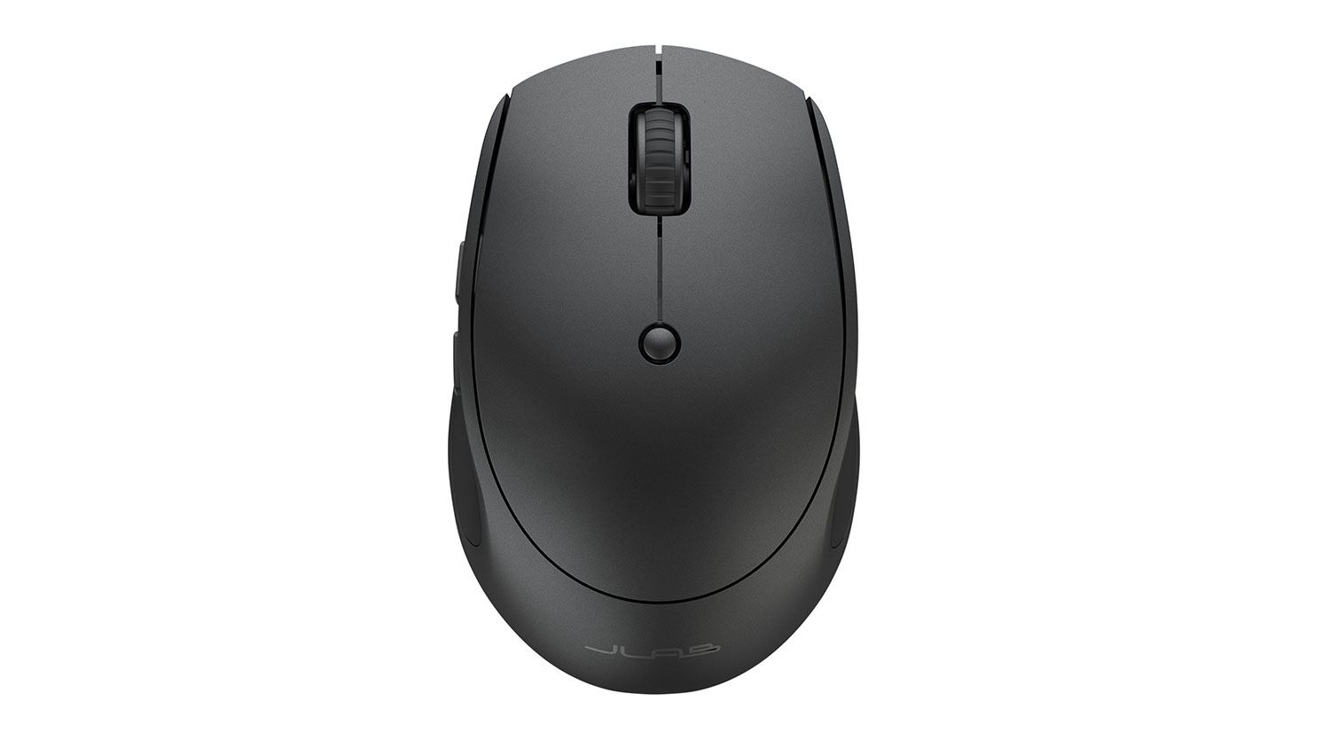A JLab Go Charge Wireless Mouse in a sleek black finish