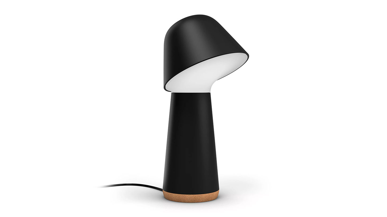 A Philips Hue Twilight Smart Indoor Bedside Lamp in a sleek black finish
