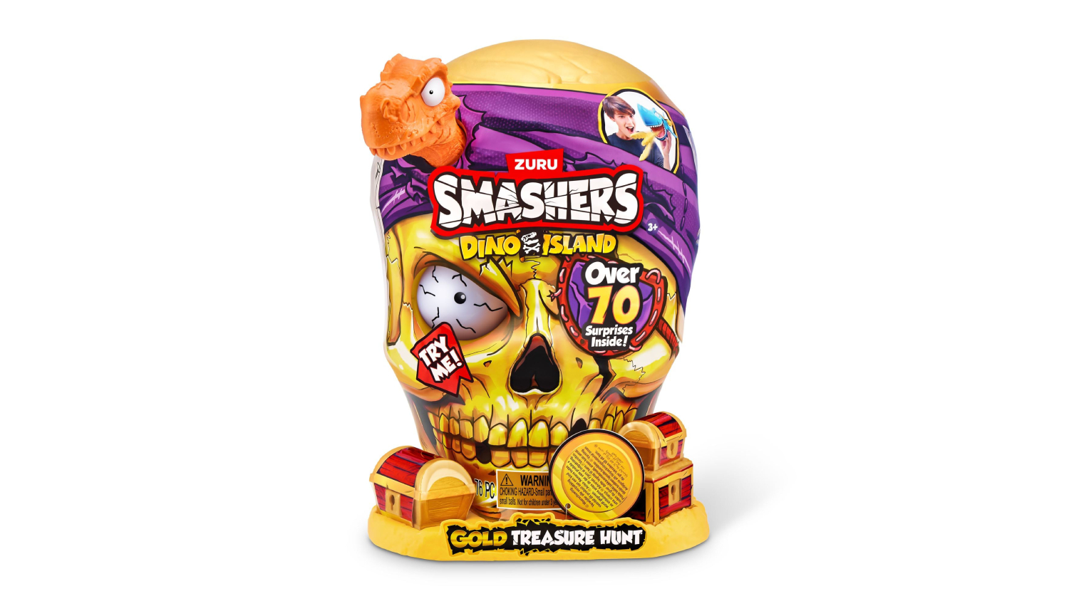 A front view of a Zuru Smashers Gold Treasure Hunt