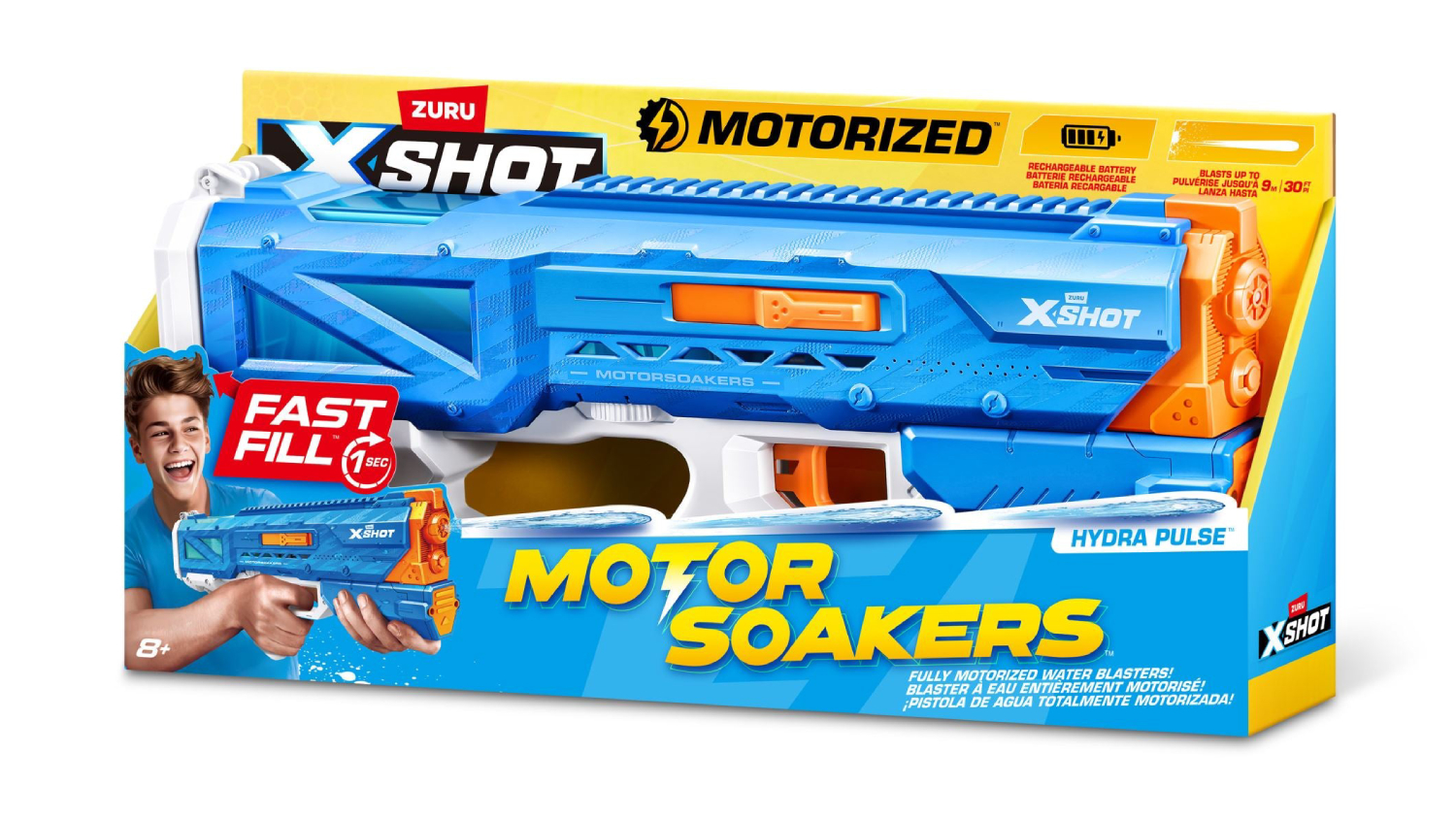 Zuru X-Shot Fast Fill Motor Soakers Hydra Pulse Water Gun 650ml