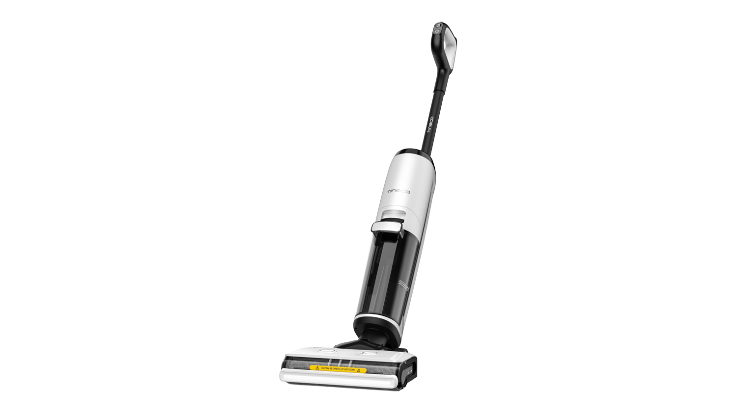 A Tineco FLOOR ONE S7 Steam Wet & Dry Handstick Vacuum Cleaner in a vibrant white finish