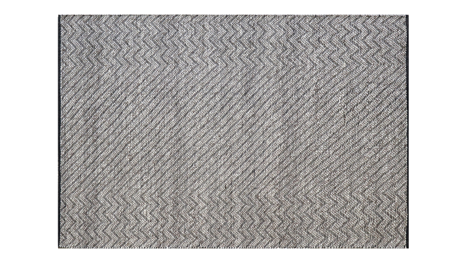 Rectangular Crawford Rug 200 x 300cm in Bracken colour featuring a diagonal chevron pattern