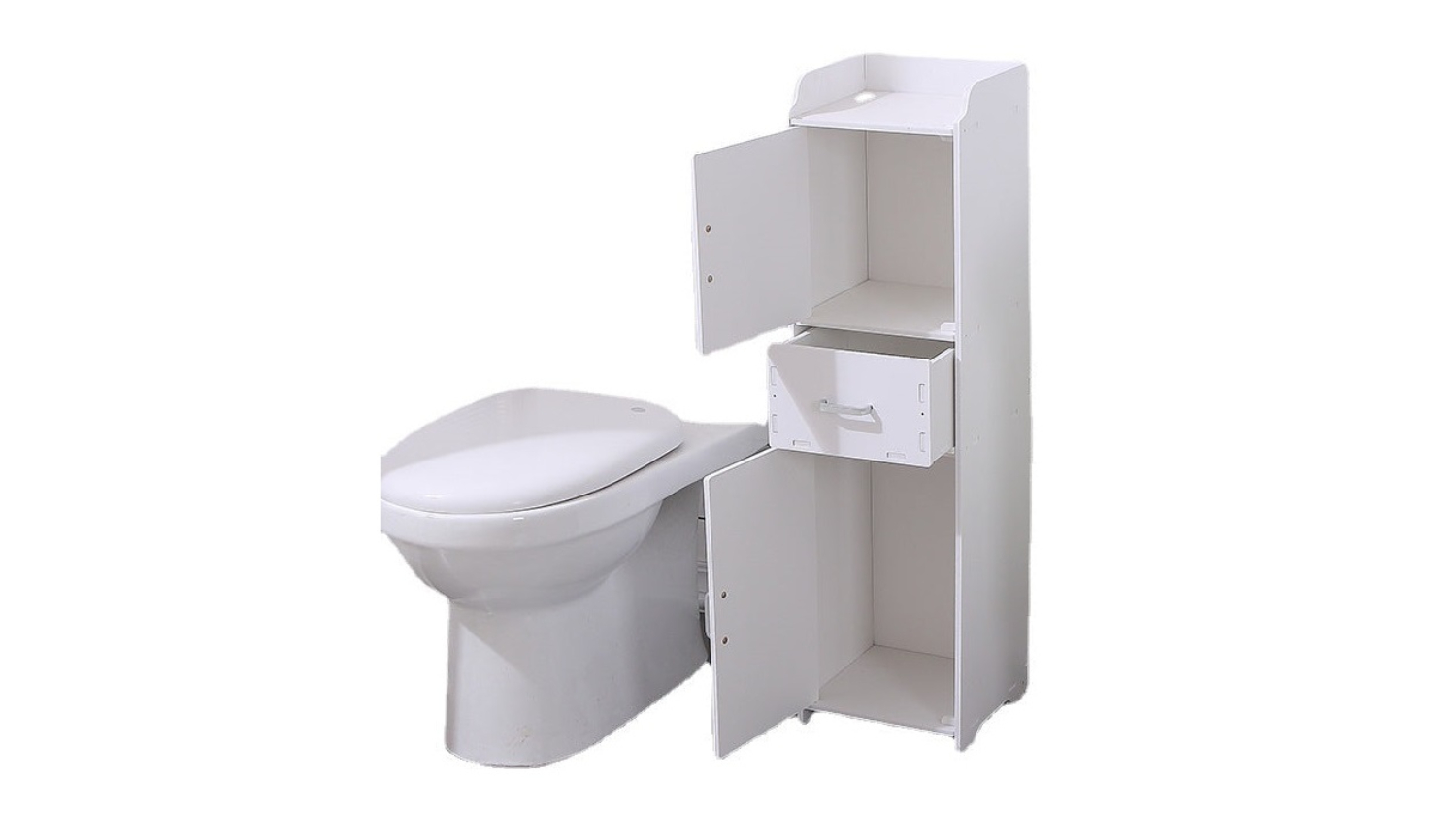 Kmall Compact Bathroom Storage Cabinet 25 x 24.3 x 90cm