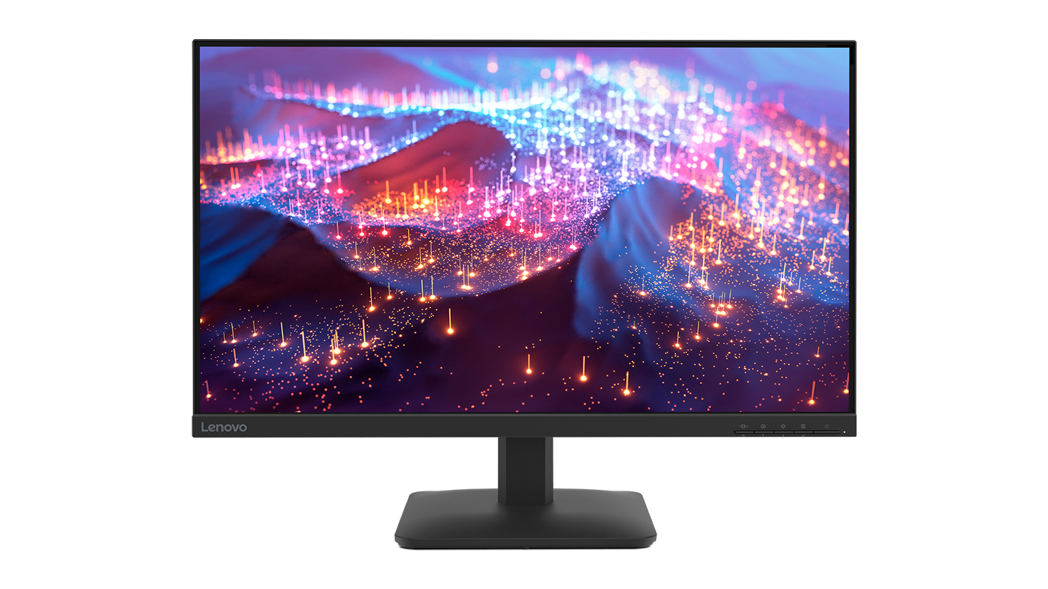 Lenovo L27-4E 27" FHD Monitor in matte black finish
