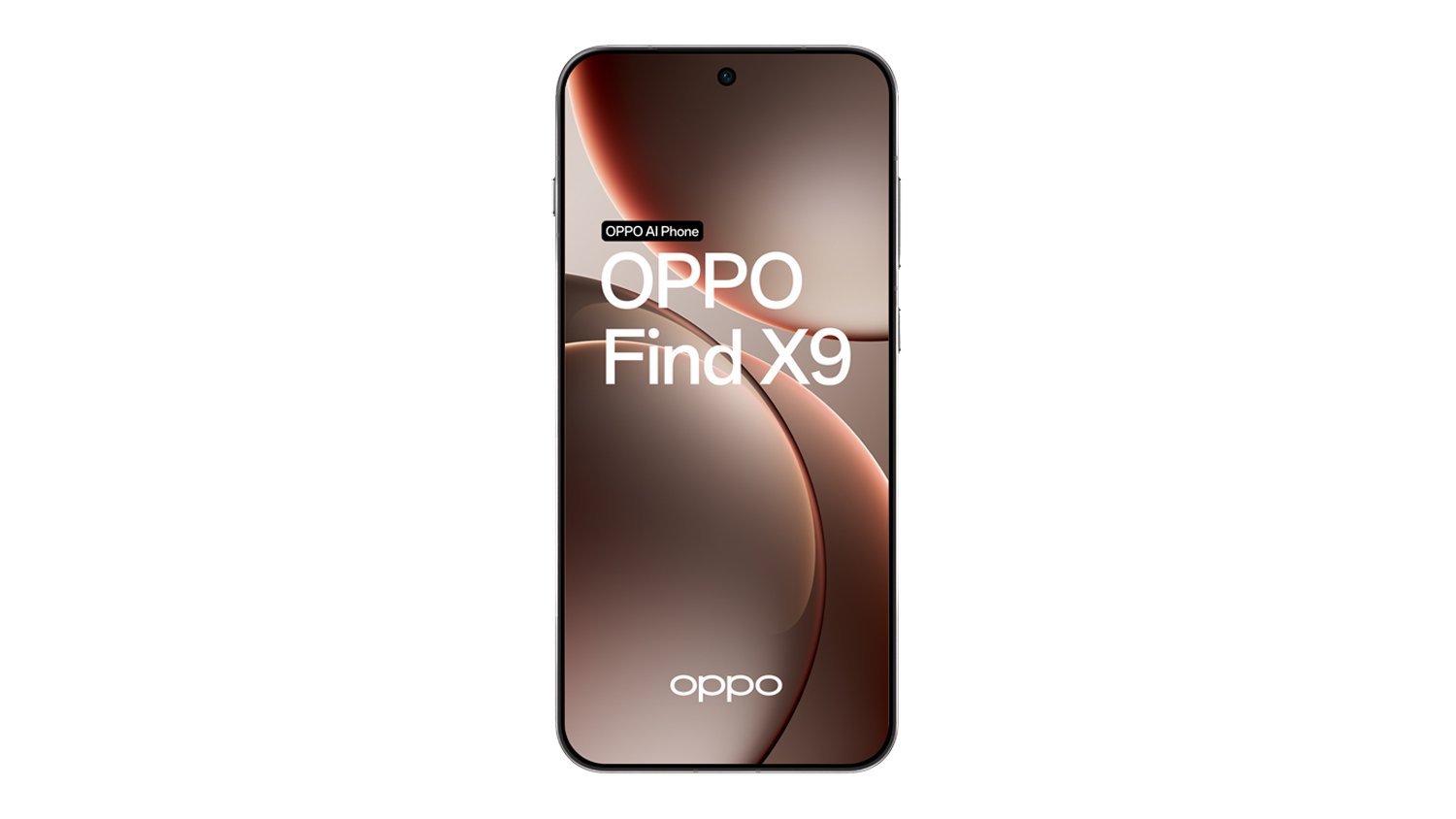 A front view of the OPPO Find X9