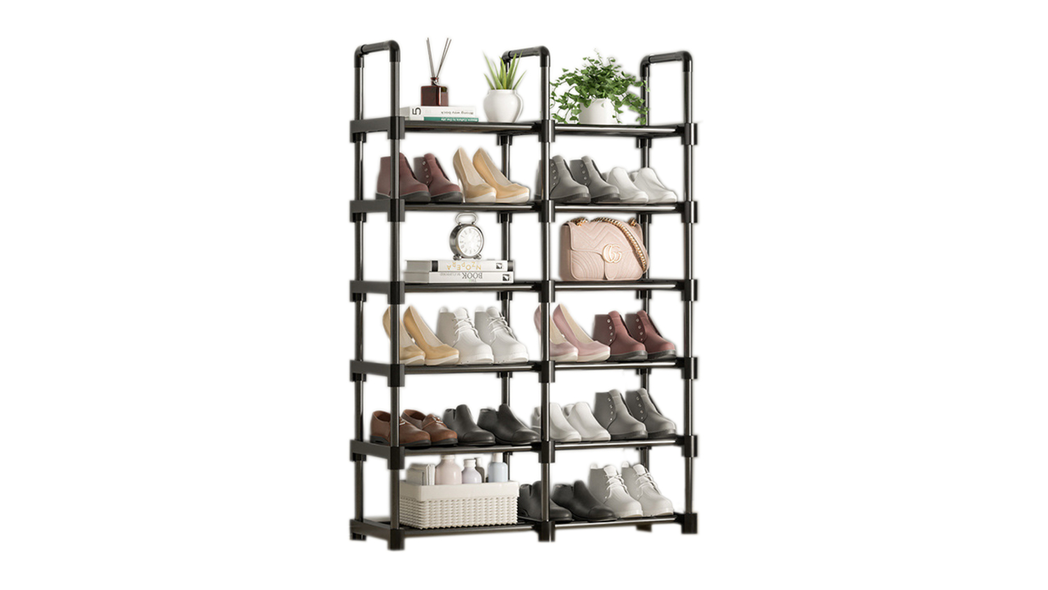 Kmall 6-Tier Tall Shoe Storage Shelf
