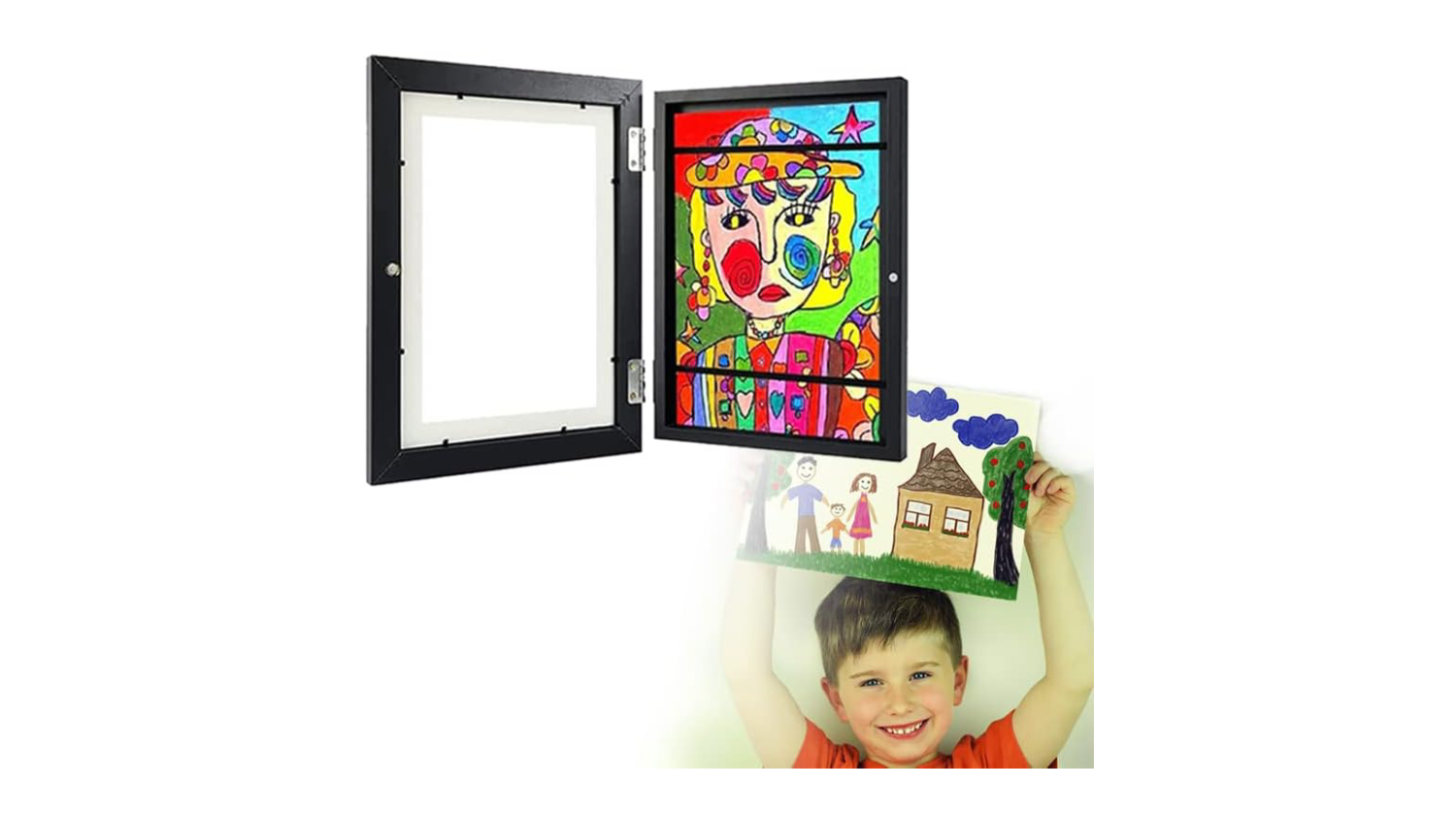 Kmall Children's Artwork Frame 45 x 33cm - Black