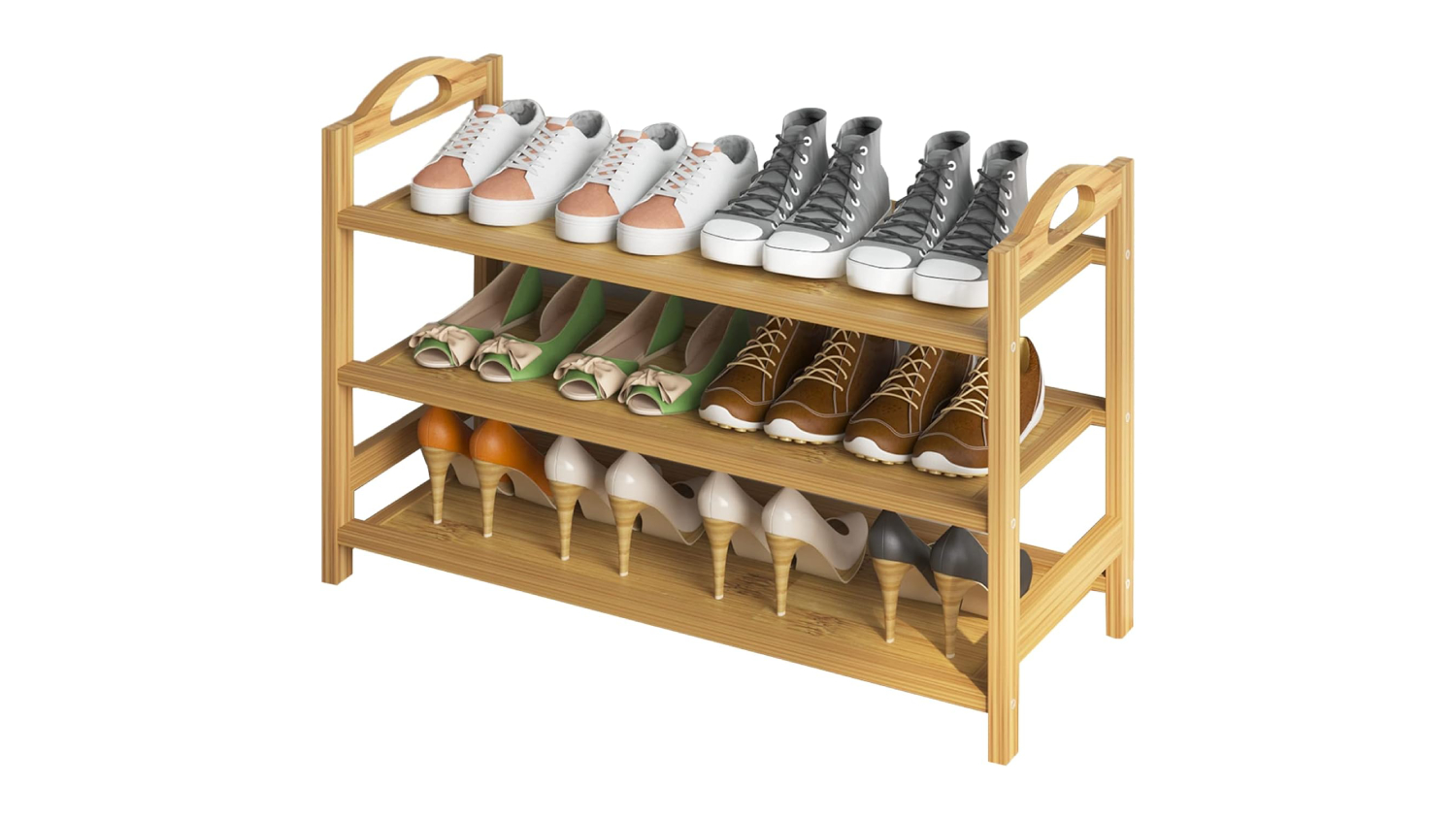 3-Tier Bamboo Shoe Rack Organiser