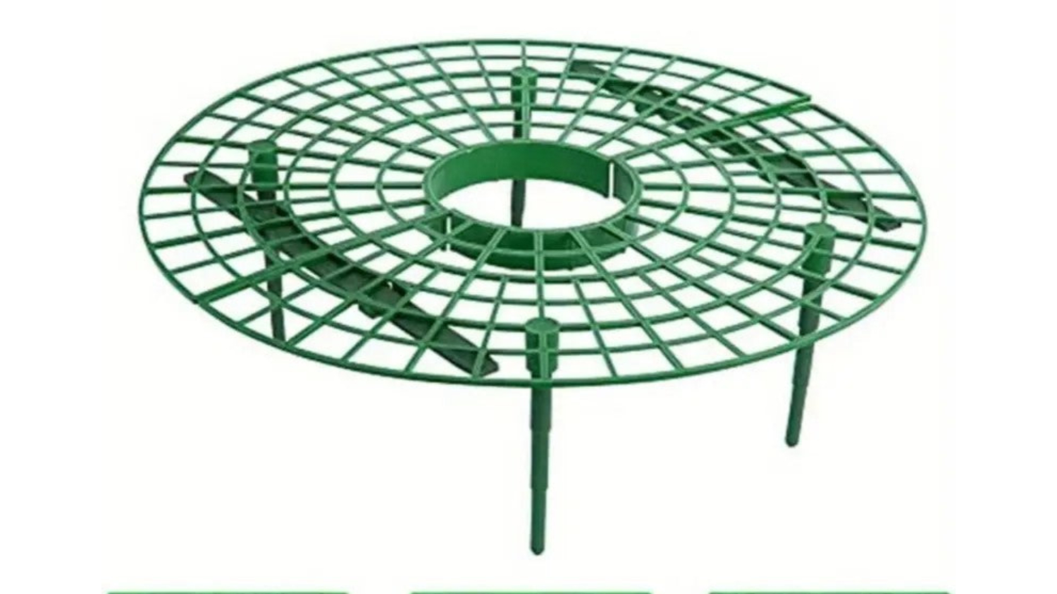 A top-down view of a fruit support frame