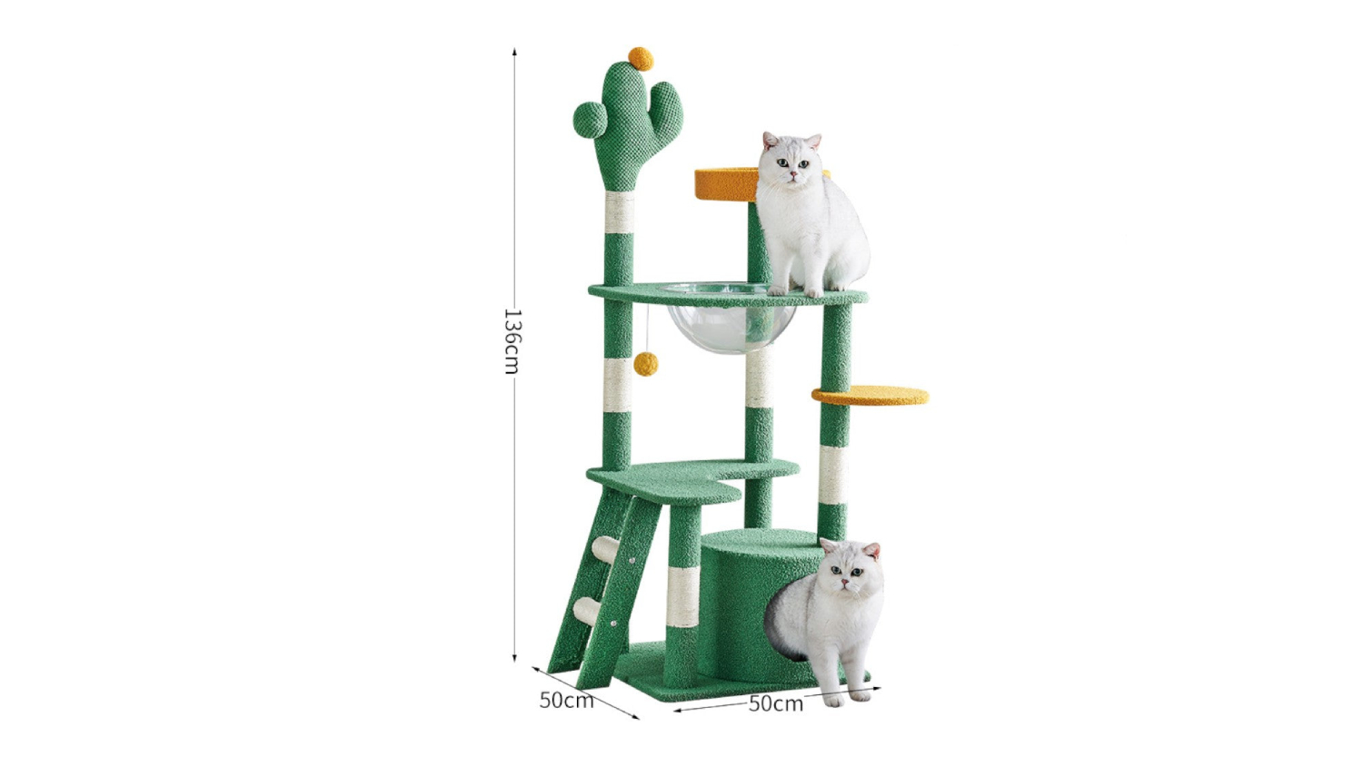 Kmall Themed Cat Tree 136 x 50 x 50cm - Meow-jave Desert