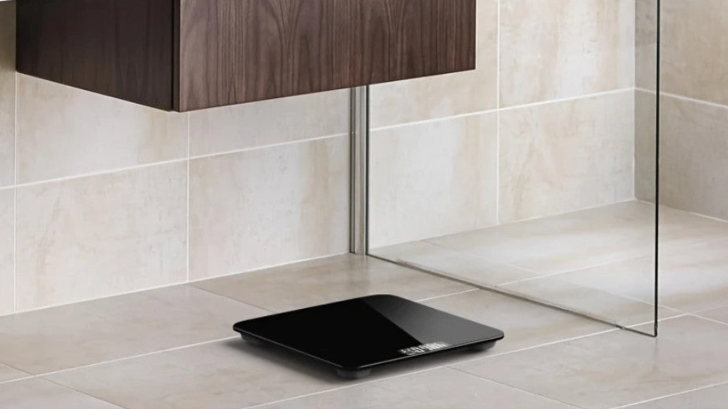 Kmall Digital Bathroom Scale with LCD Display - Black