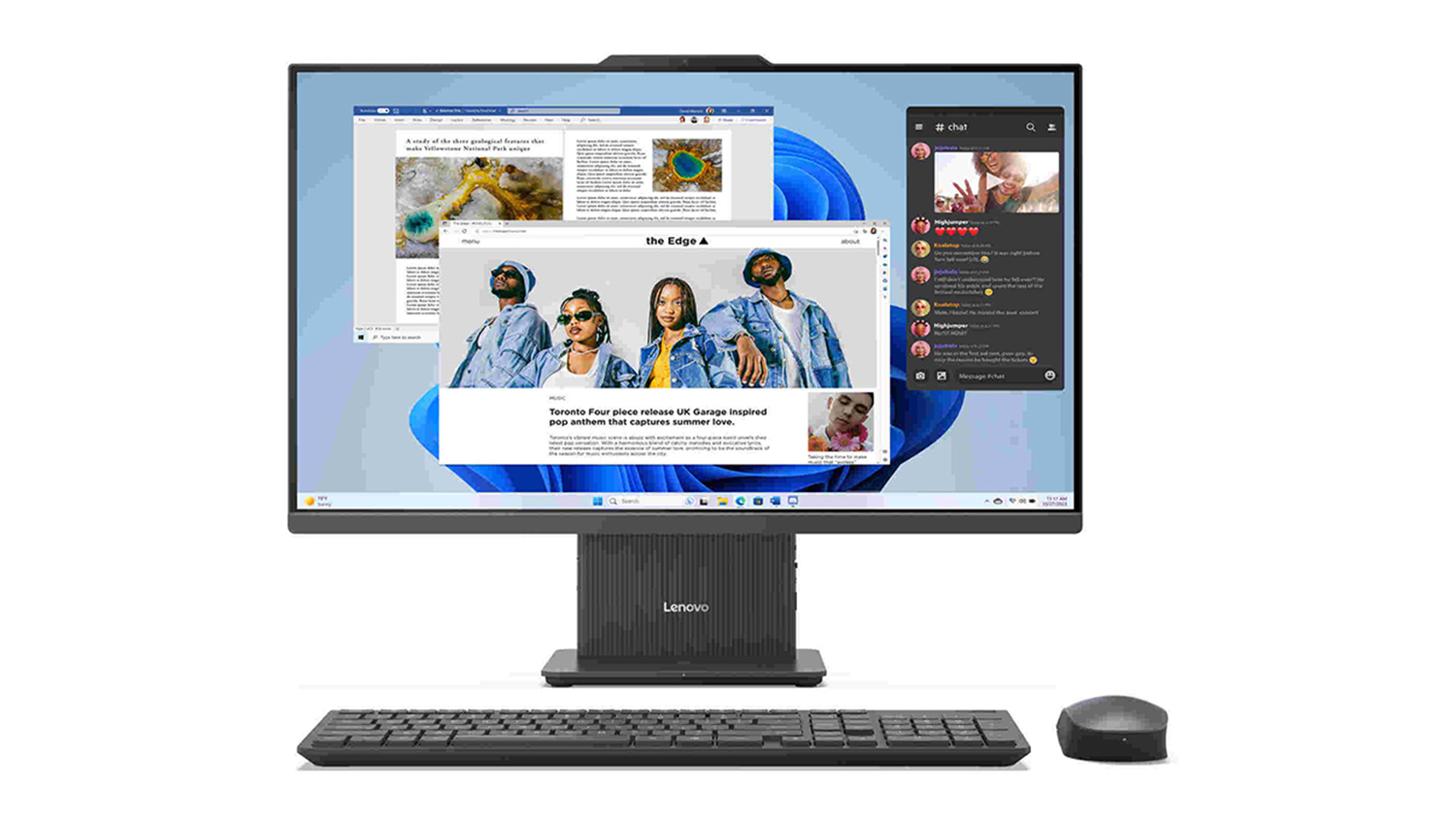 Lenovo IdeaCentre 27" All-in-One Desktop in a stylish Luna Grey finish