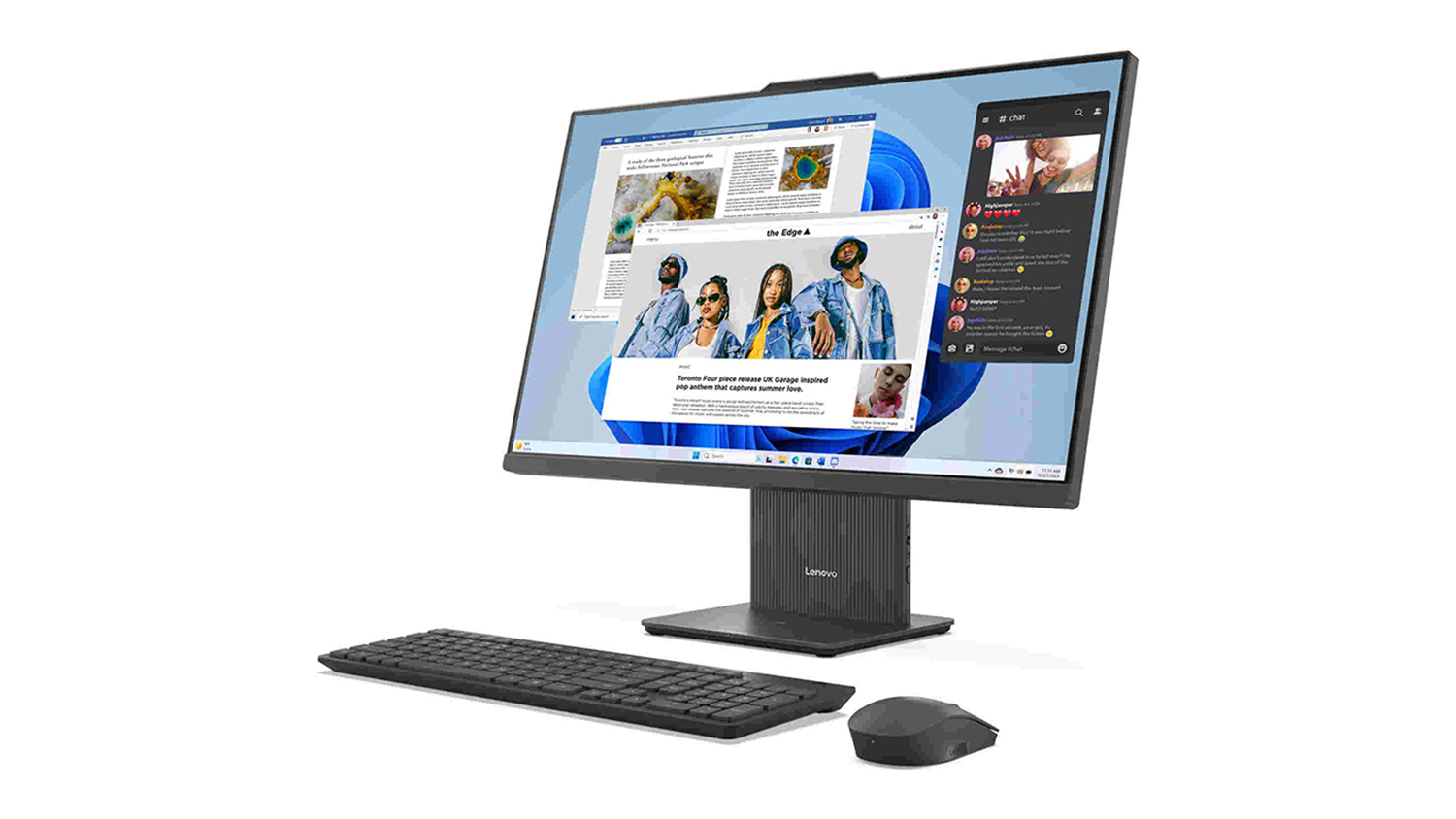 Lenovo IdeaCentre 27" All-in-One Desktop - AMD Ryzen AI 7 32GB-RAM 1TB-SSD - Luna Grey (F0JD0001NZ)