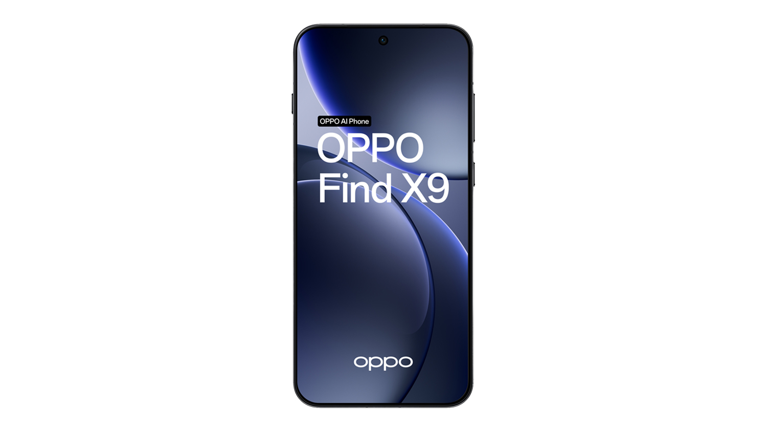 A front view of the OPPO Find X9